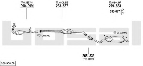 BOSAL 066.950.08 Exhaust System